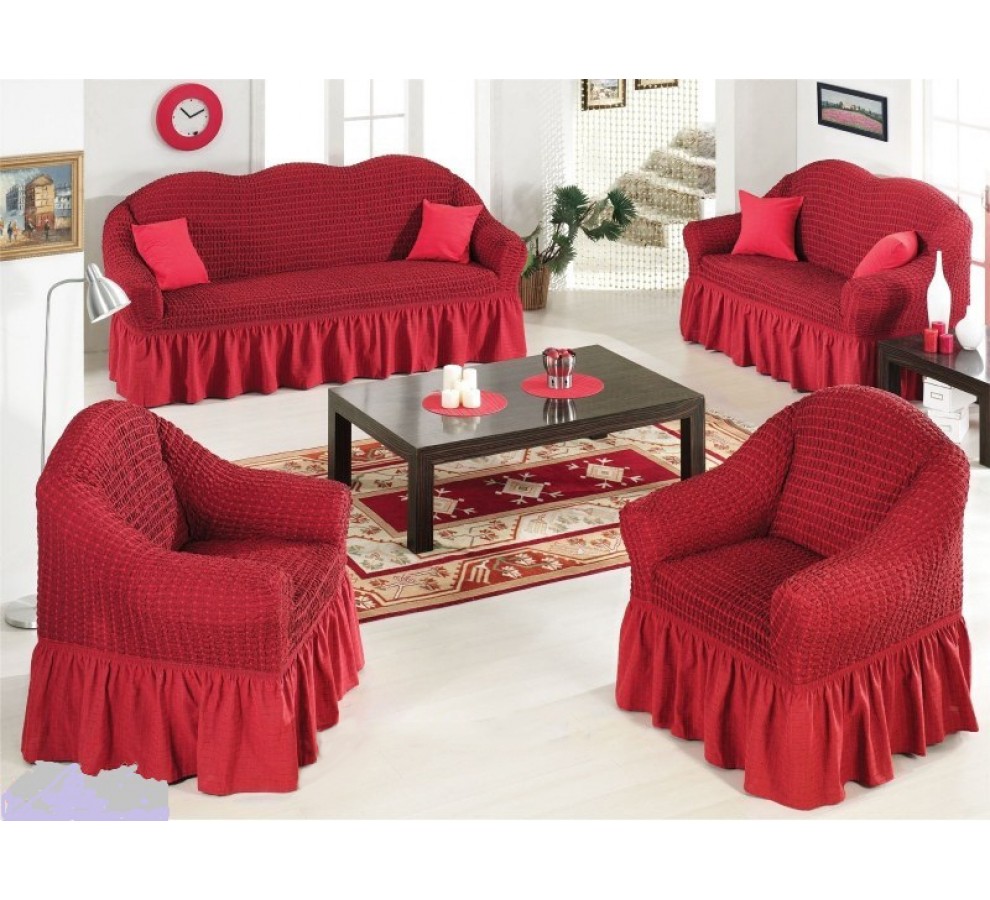 Les canapés bordeaux ont l'air chic