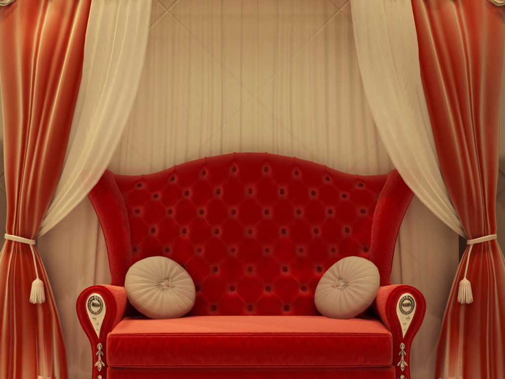 Canapé rouge pour la maison