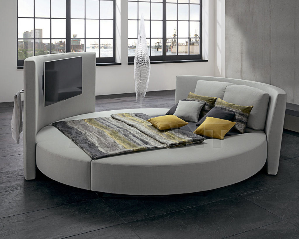 Lit décoré en gris