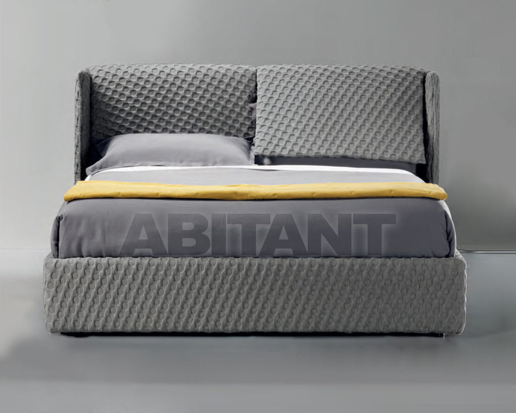 Joli lit gris pour la maison