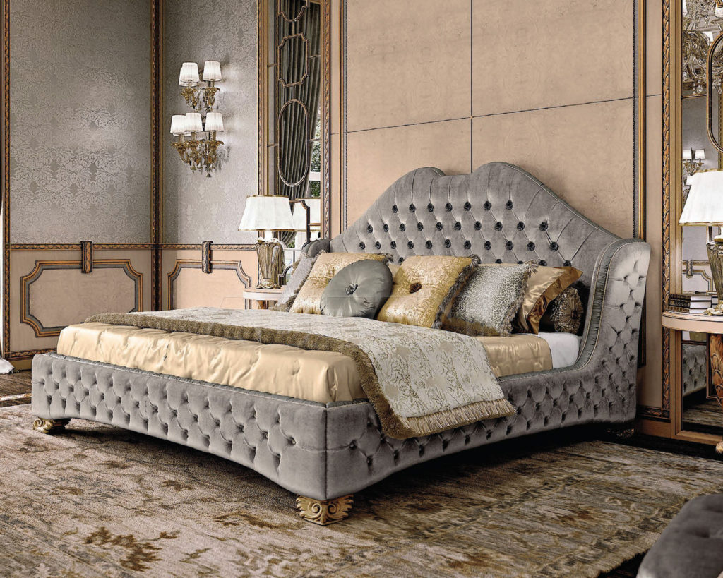 Lit gris moderne pour la maison