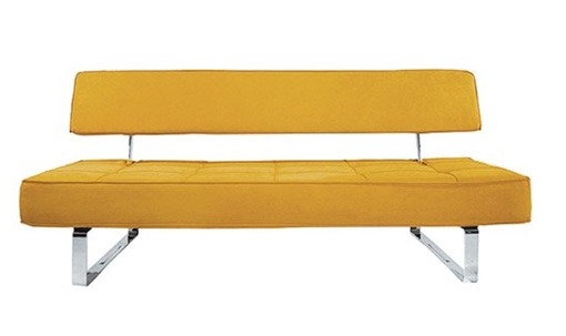 Les canapés jaunes ont l'air originaux